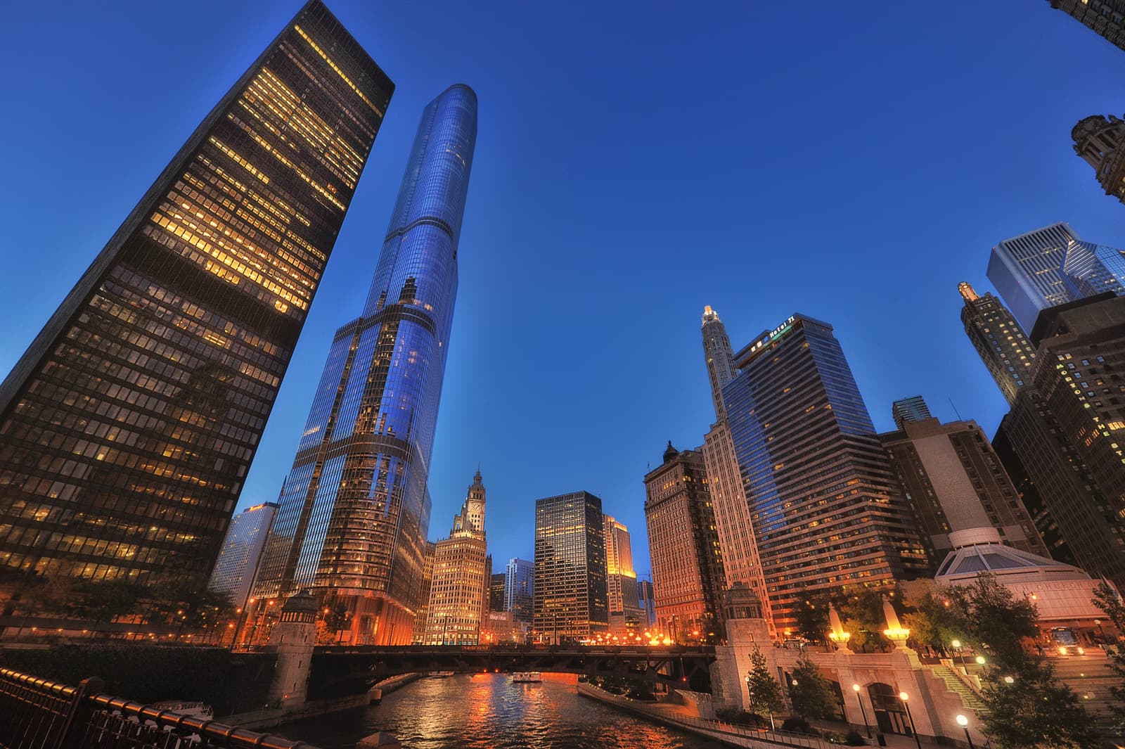 Financial district towers representing banking operations